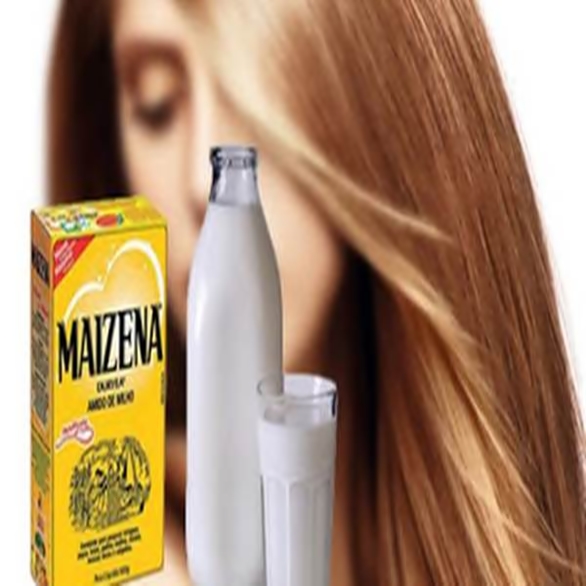 Hidratação do cabelo com Maizena