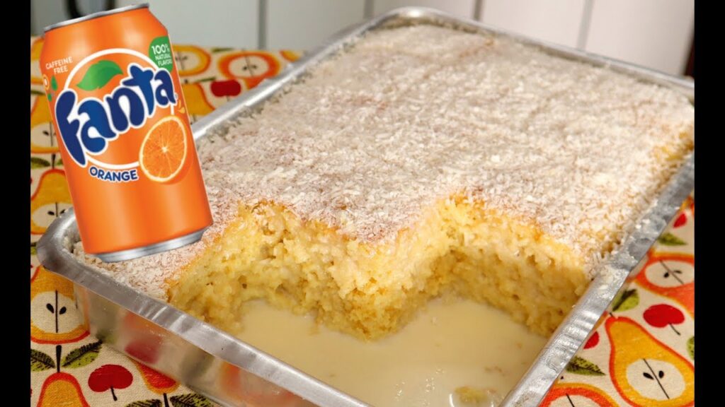 Bolo de Fanta Laranja