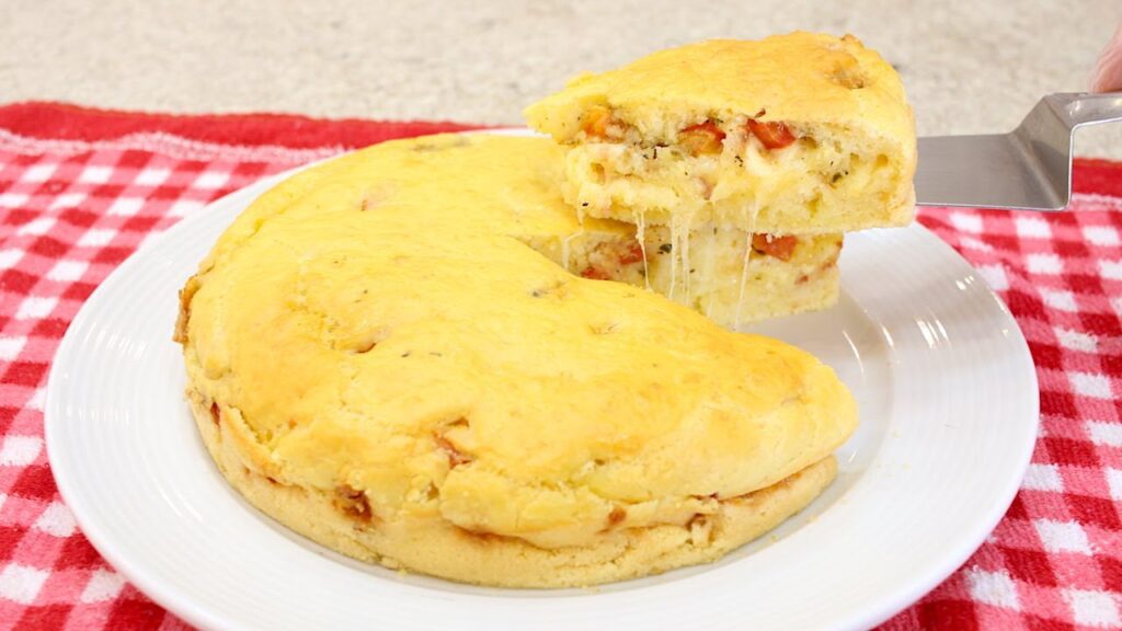 torta de pão de queijo fácil