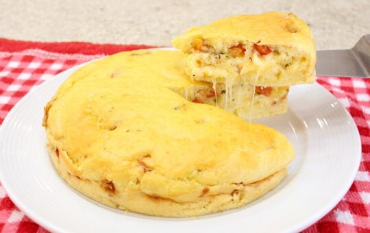 torta de pão de queijo fácil